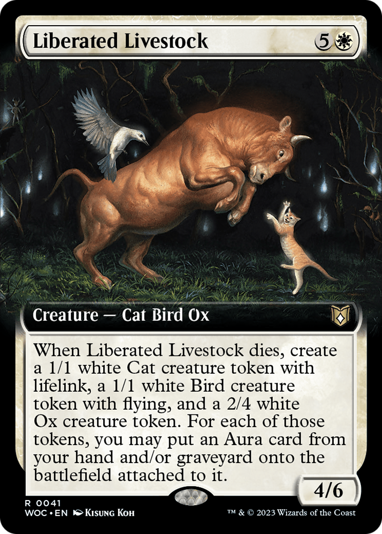 Liberated Livestock (Extended Art) [Wilds of Eldraine Commander] | I Want That Stuff Brandon