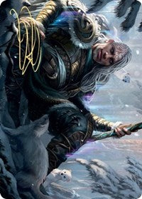 Jorn, God of Winter Art Card (Gold-Stamped Signature) [Kaldheim Art Series] | I Want That Stuff Brandon