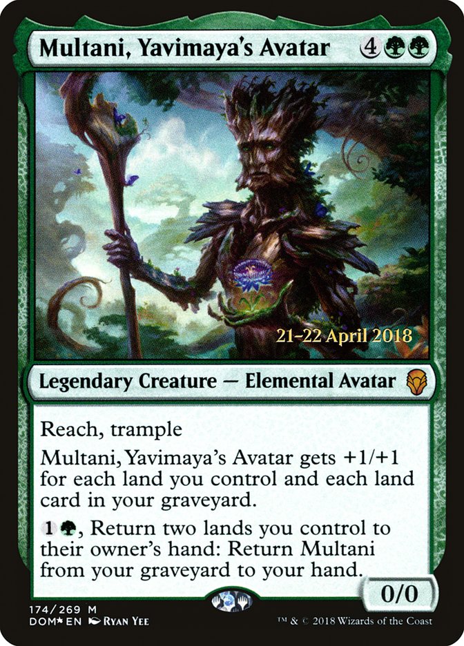 Multani, Yavimaya's Avatar [Dominaria Prerelease Promos] | I Want That Stuff Brandon