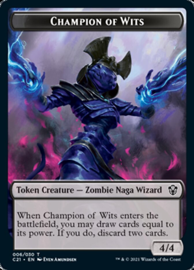 Eldrazi // Champion of Wits Double-Sided Token [Commander 2021 Tokens] | I Want That Stuff Brandon