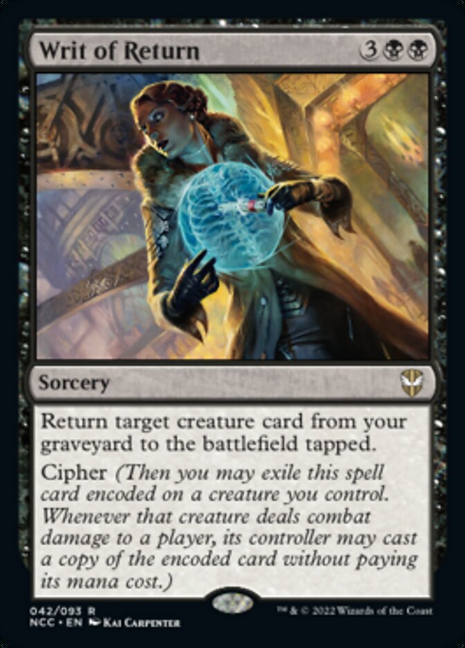 Writ of Return [Streets of New Capenna Commander] | I Want That Stuff Brandon