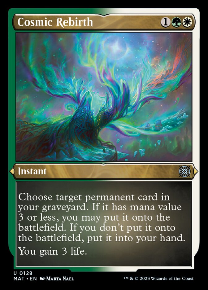 Cosmic Rebirth (Foil Etched) [March of the Machine: The Aftermath] | I Want That Stuff Brandon