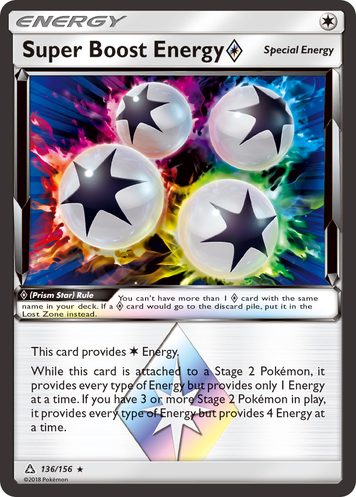 Super Boost Energy (136/156) (Prism Star) [Sun & Moon: Ultra Prism] | I Want That Stuff Brandon