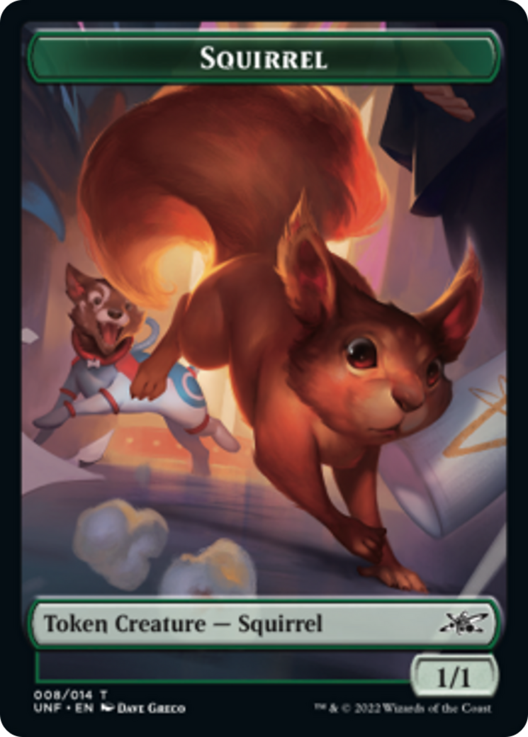 Squirrel // Treasure (013) Double-Sided Token [Unfinity Tokens] | I Want That Stuff Brandon