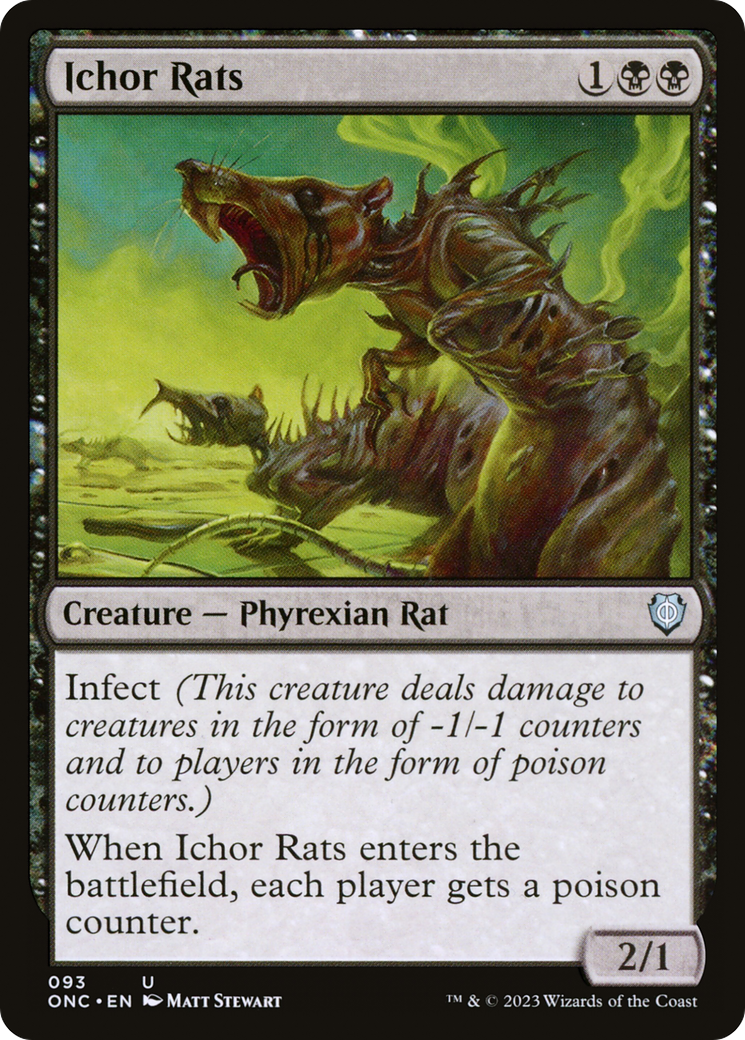 Ichor Rats [Phyrexia: All Will Be One Commander] | I Want That Stuff Brandon