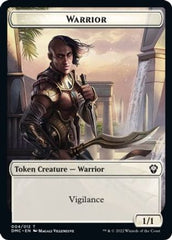 Zombie Knight // Warrior Double-Sided Token [Dominaria United Commander Tokens] | I Want That Stuff Brandon