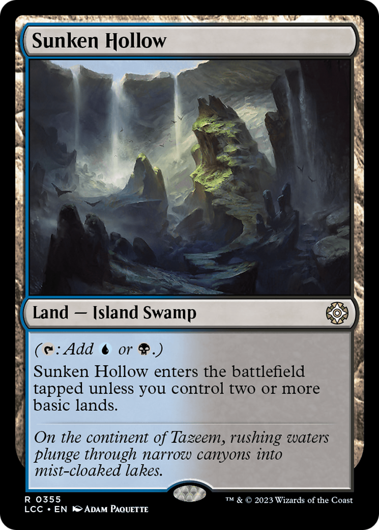 Sunken Hollow [The Lost Caverns of Ixalan Commander] | I Want That Stuff Brandon