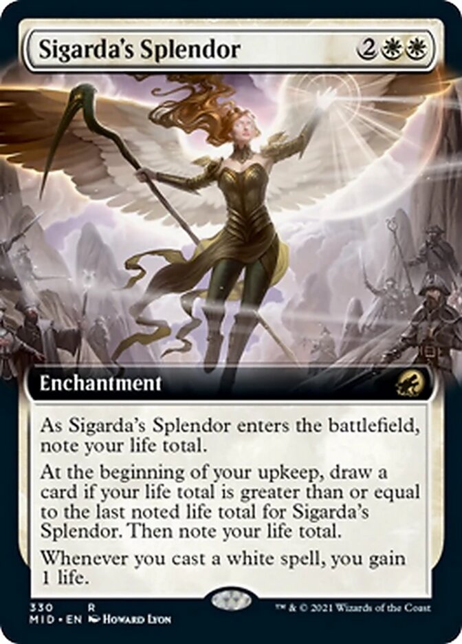 Sigarda's Splendor (Extended Art) [Innistrad: Midnight Hunt] | I Want That Stuff Brandon