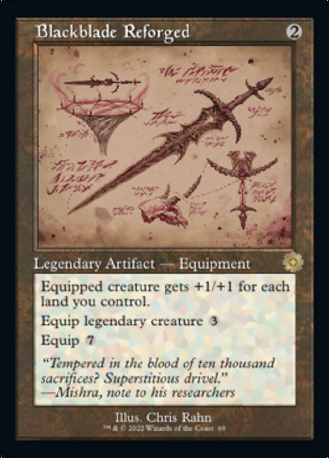 Blackblade Reforged (Retro Schematic) [The Brothers' War Retro Artifacts] | I Want That Stuff Brandon