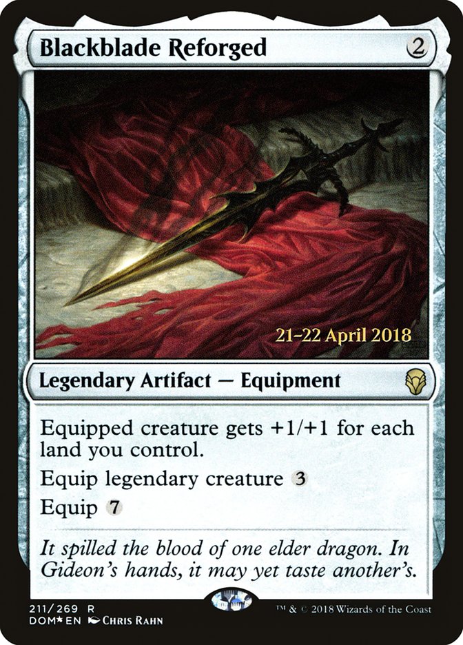 Blackblade Reforged [Dominaria Prerelease Promos] | I Want That Stuff Brandon