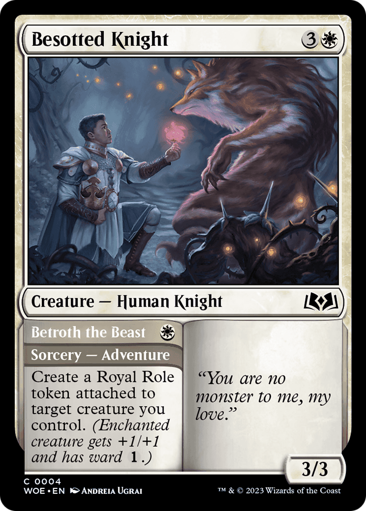 Besotted Knight // Betroth the Beast [Wilds of Eldraine] | I Want That Stuff Brandon