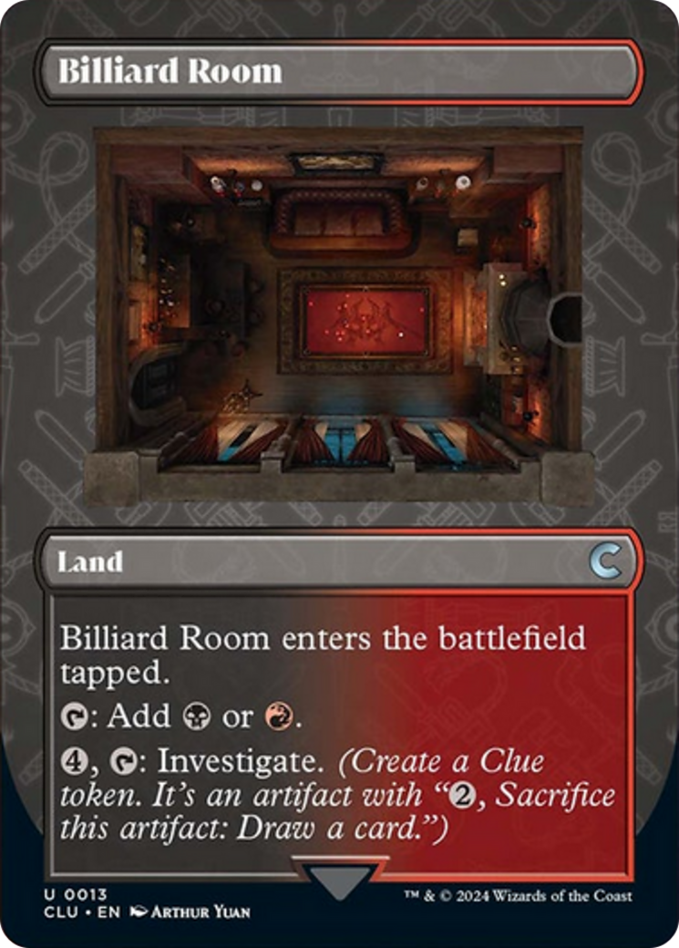 Billiard Room (Borderless) [Ravnica: Clue Edition] | I Want That Stuff Brandon