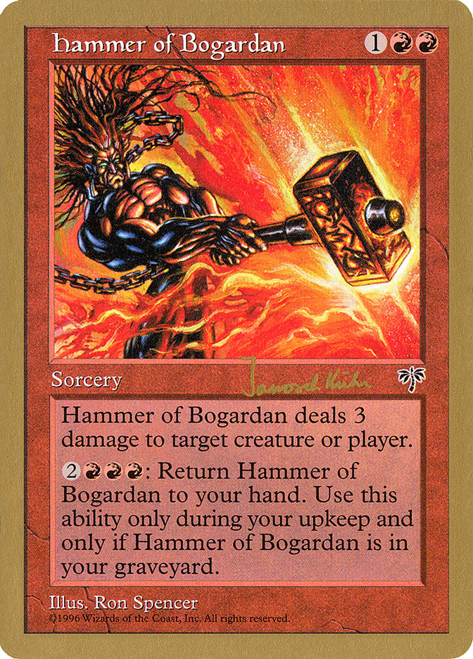 Hammer of Bogardan (Janosch Kuhn) [World Championship Decks 1997] | I Want That Stuff Brandon