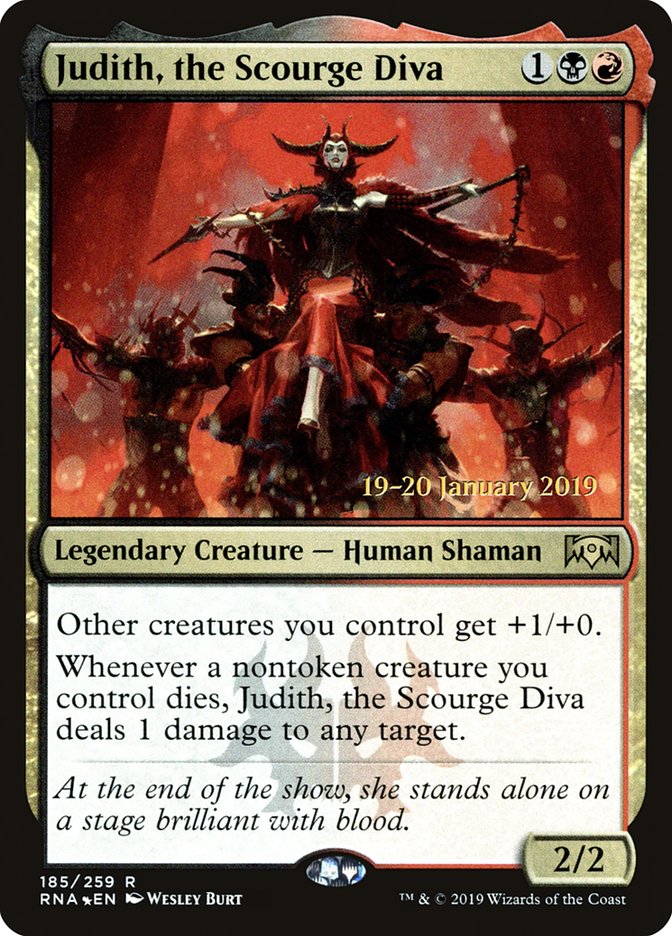 Judith, the Scourge Diva [Ravnica Allegiance Prerelease Promos] | I Want That Stuff Brandon