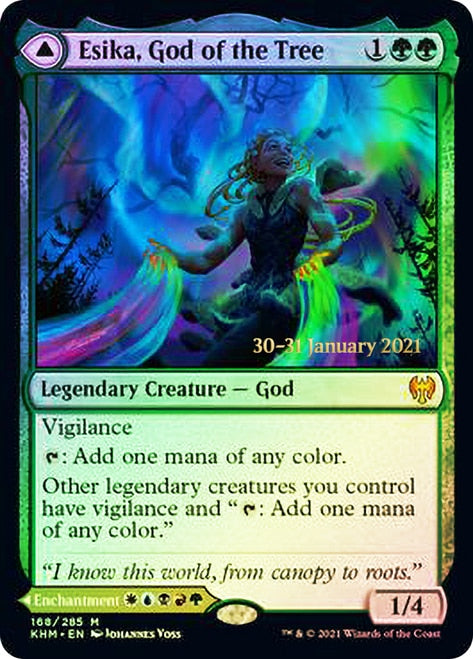 Esika, God of the Tree // The Prismatic Bridge [Kaldheim Prerelease Promos] | I Want That Stuff Brandon