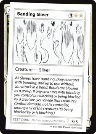 Banding Sliver (2021 Edition) [Mystery Booster Playtest Cards] | I Want That Stuff Brandon