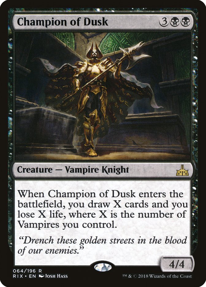 Champion of Dusk [Rivals of Ixalan] | I Want That Stuff Brandon