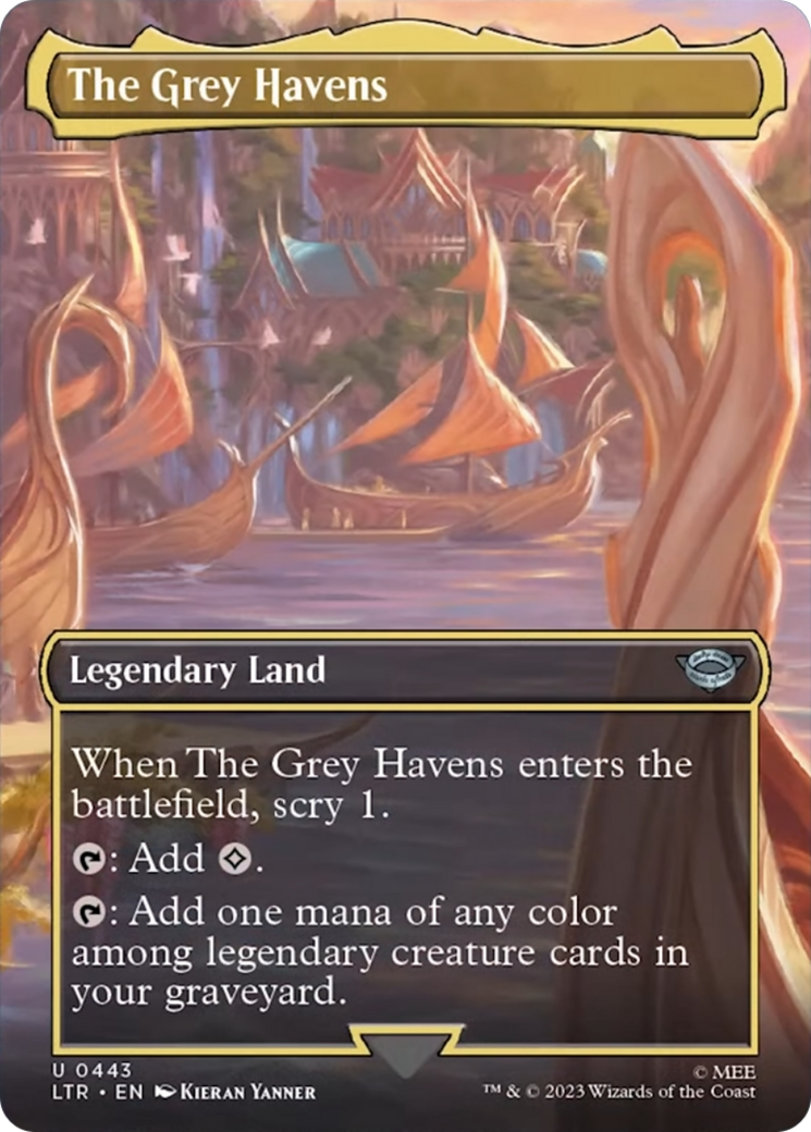 The Grey Havens (Borderless Alternate Art) [The Lord of the Rings: Tales of Middle-Earth] | I Want That Stuff Brandon