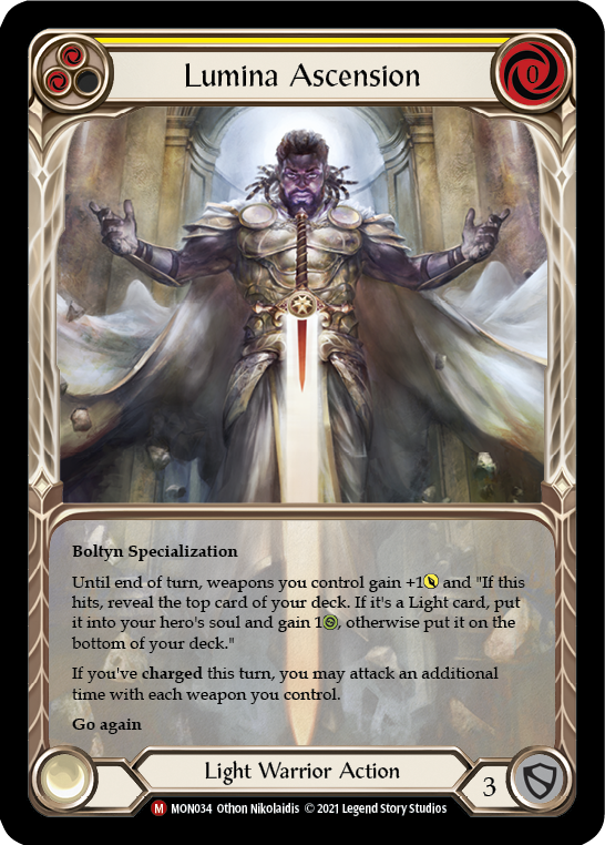 Lumina Ascension (Extended Art Rainbow Foil) [MON034-EA] 1st Edition Rainbow Foil | I Want That Stuff Brandon