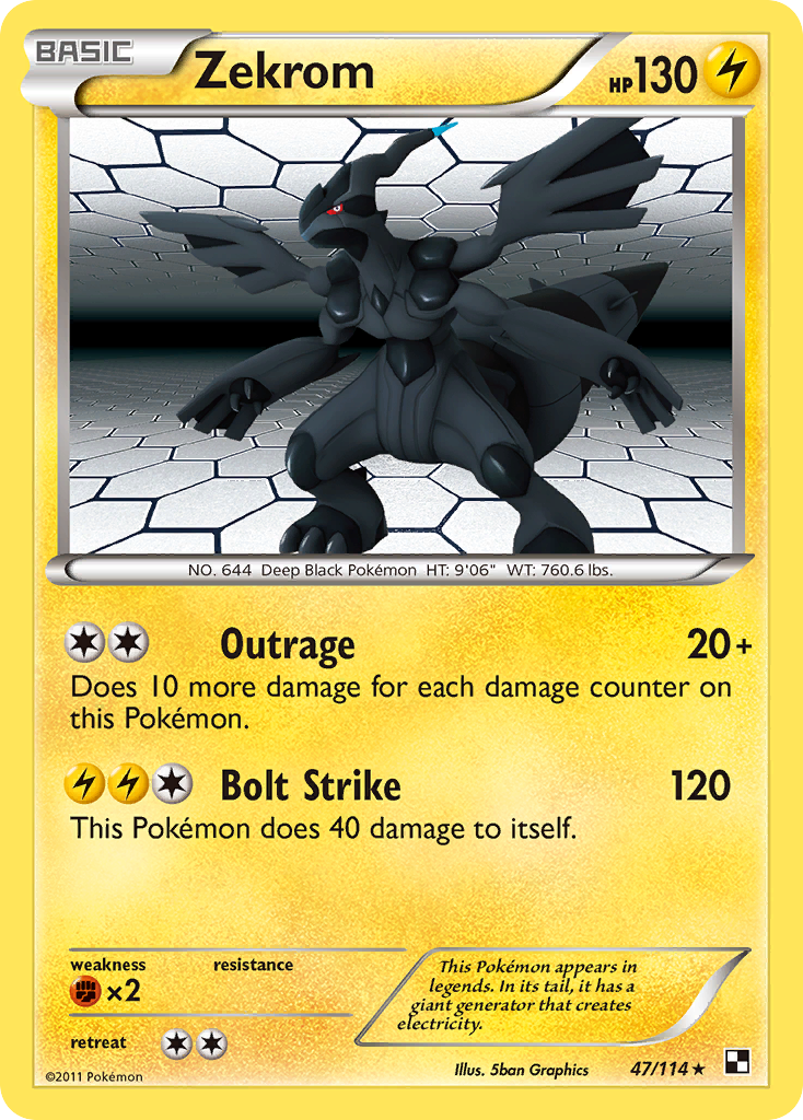 Zekrom (47/114) [Black & White: Base Set] | I Want That Stuff Brandon