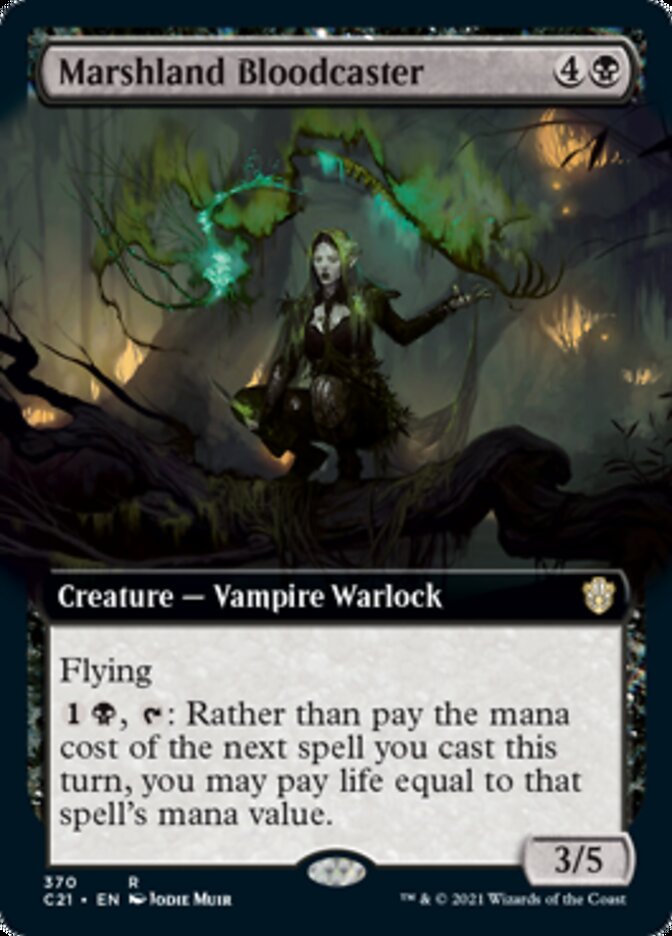 Marshland Bloodcaster (Extended Art) [Commander 2021] | I Want That Stuff Brandon