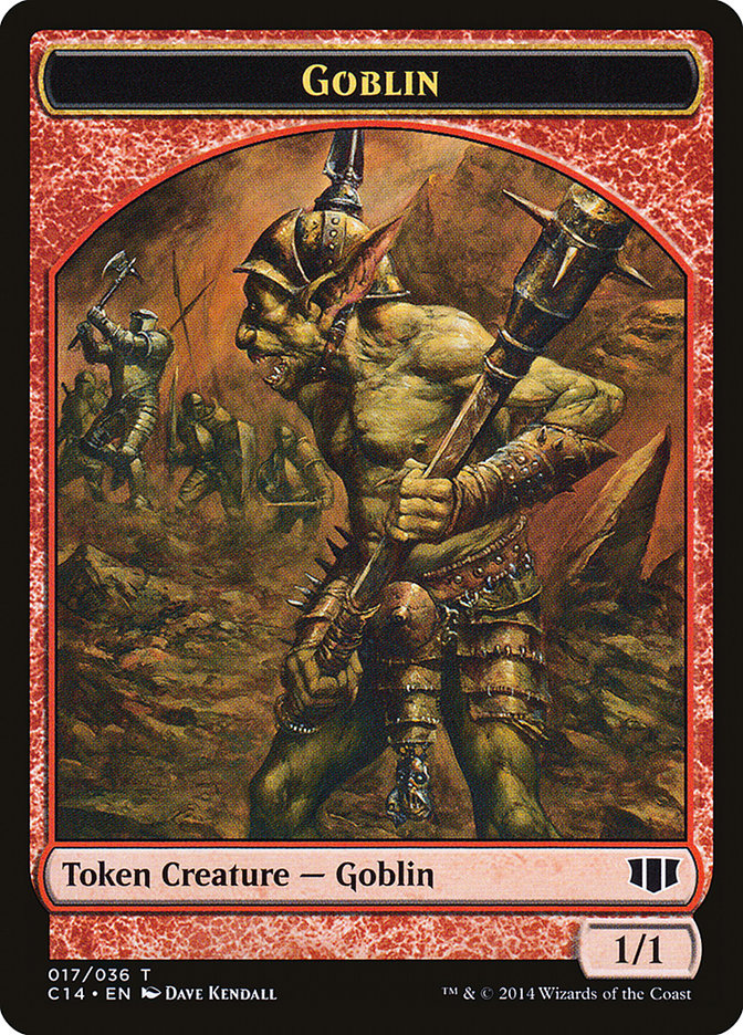 Goblin // Goat Double-Sided Token [Commander 2014 Tokens] | I Want That Stuff Brandon