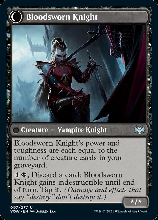 Bloodsworn Squire // Bloodsworn Knight [Innistrad: Crimson Vow] | I Want That Stuff Brandon