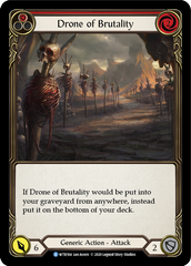 Drone of Brutality (Red) [WTR164] Unlimited Edition Rainbow Foil | I Want That Stuff Brandon