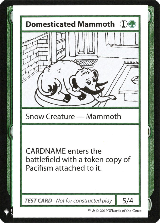 Domesticated Mammoth [Mystery Booster Playtest Cards] | I Want That Stuff Brandon