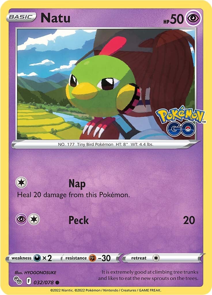 Natu (032/078) [Pokémon GO] | I Want That Stuff Brandon