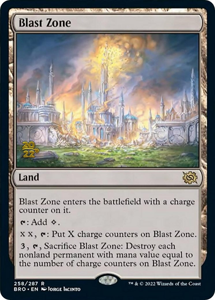 Blast Zone (258) [The Brothers' War Prerelease Promos] | I Want That Stuff Brandon