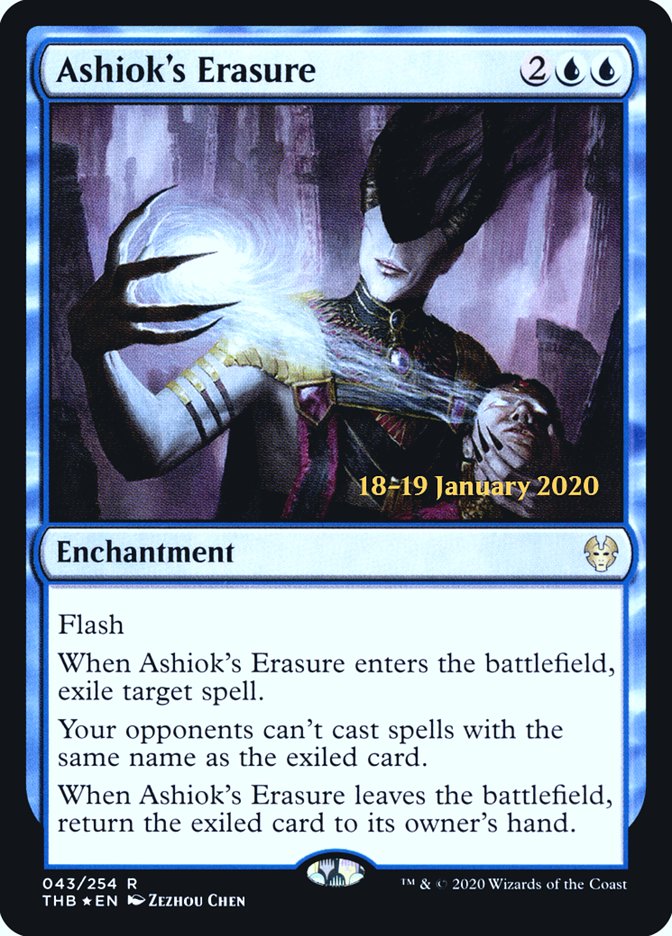 Ashiok's Erasure [Theros Beyond Death Prerelease Promos] | I Want That Stuff Brandon