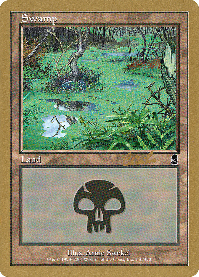 Swamp (cr340) (Carlos Romao) [World Championship Decks 2002] | I Want That Stuff Brandon