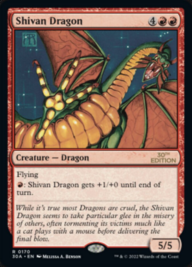 Shivan Dragon [30th Anniversary Edition] | I Want That Stuff Brandon
