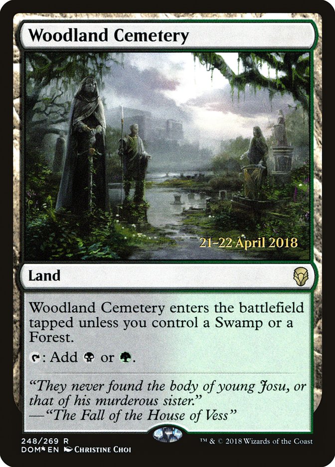 Woodland Cemetery [Dominaria Prerelease Promos] | I Want That Stuff Brandon