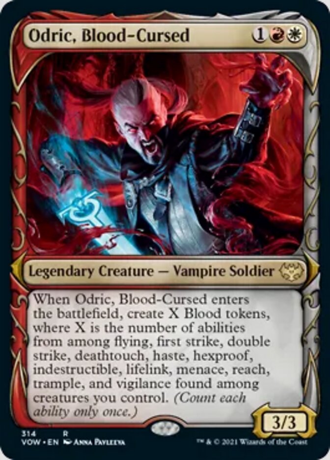 Odric, Blood-Cursed (Showcase Fang Frame) [Innistrad: Crimson Vow] | I Want That Stuff Brandon