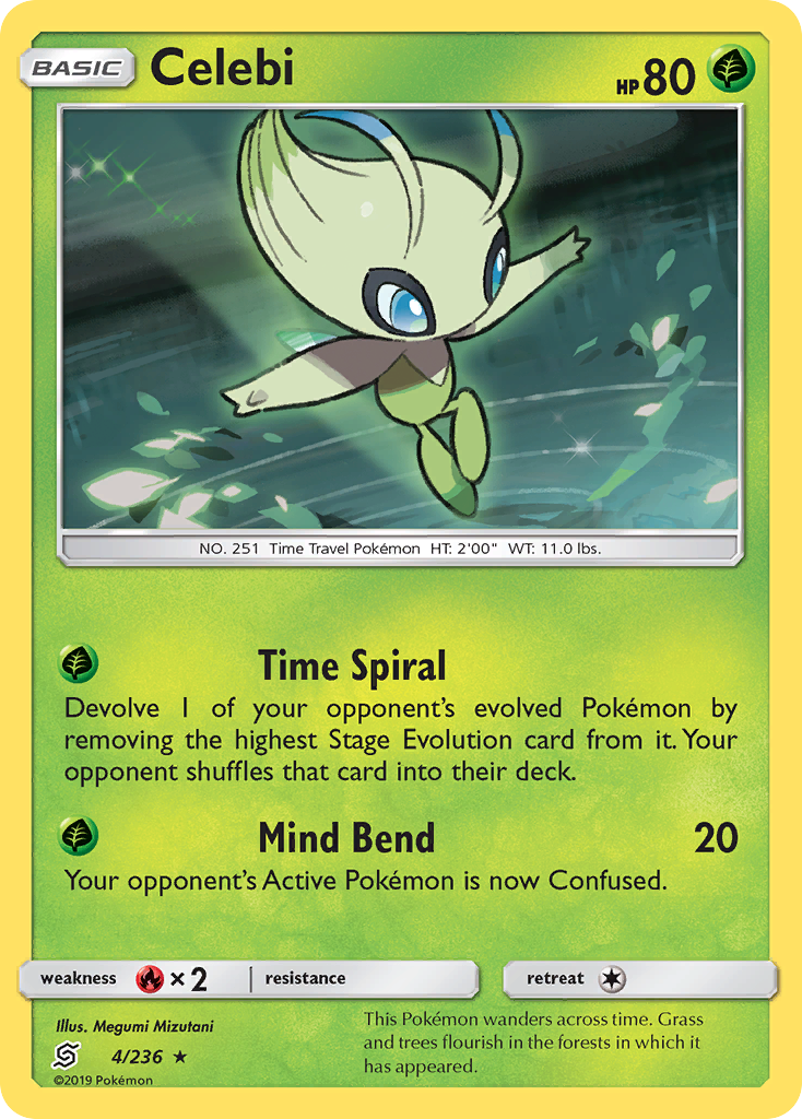 Celebi (4/236) [Sun & Moon: Unified Minds] | I Want That Stuff Brandon