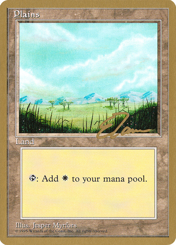 Plains (et365) (Eric Tam) [Pro Tour Collector Set] | I Want That Stuff Brandon