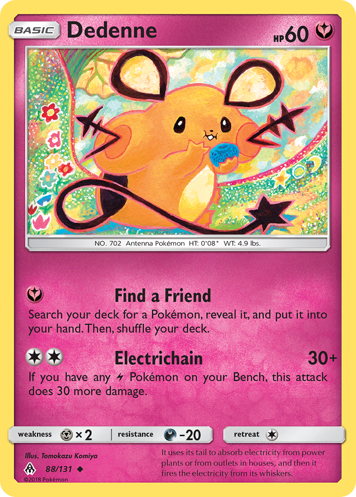 Dedenne (88/131) [Sun & Moon: Forbidden Light] | I Want That Stuff Brandon