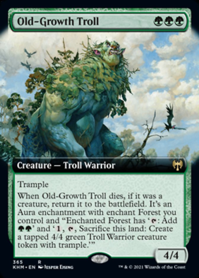 Old-Growth Troll (Extended Art) [Kaldheim] | I Want That Stuff Brandon