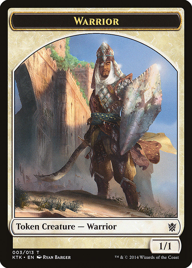 Warrior Token (003/013) [Khans of Tarkir Tokens] | I Want That Stuff Brandon