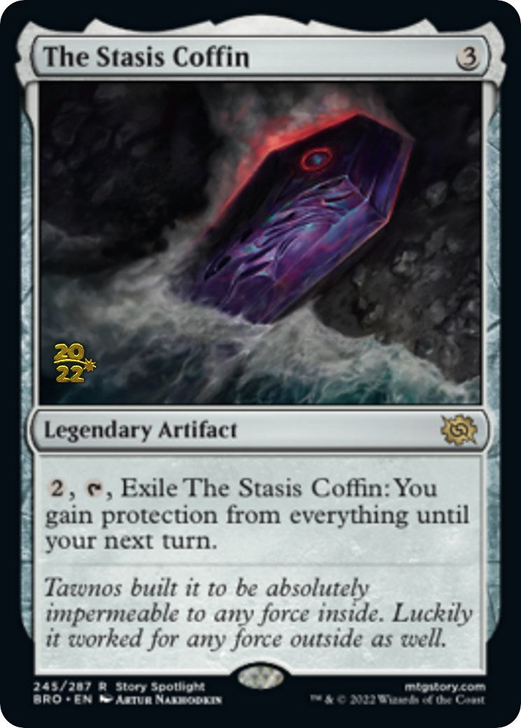 The Stasis Coffin [The Brothers' War Prerelease Promos] | I Want That Stuff Brandon