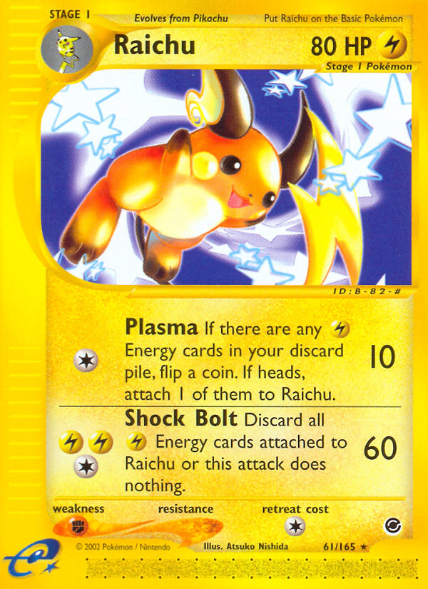 Raichu (61/165) [Expedition: Base Set] | I Want That Stuff Brandon