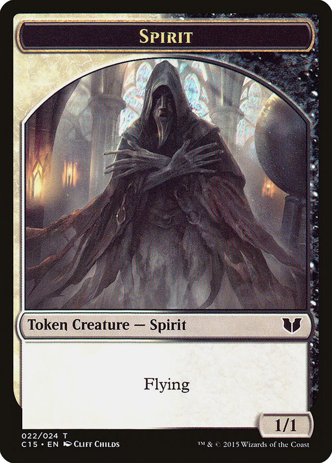 Spirit (022) // Angel Double-Sided Token [Commander 2015 Tokens] | I Want That Stuff Brandon