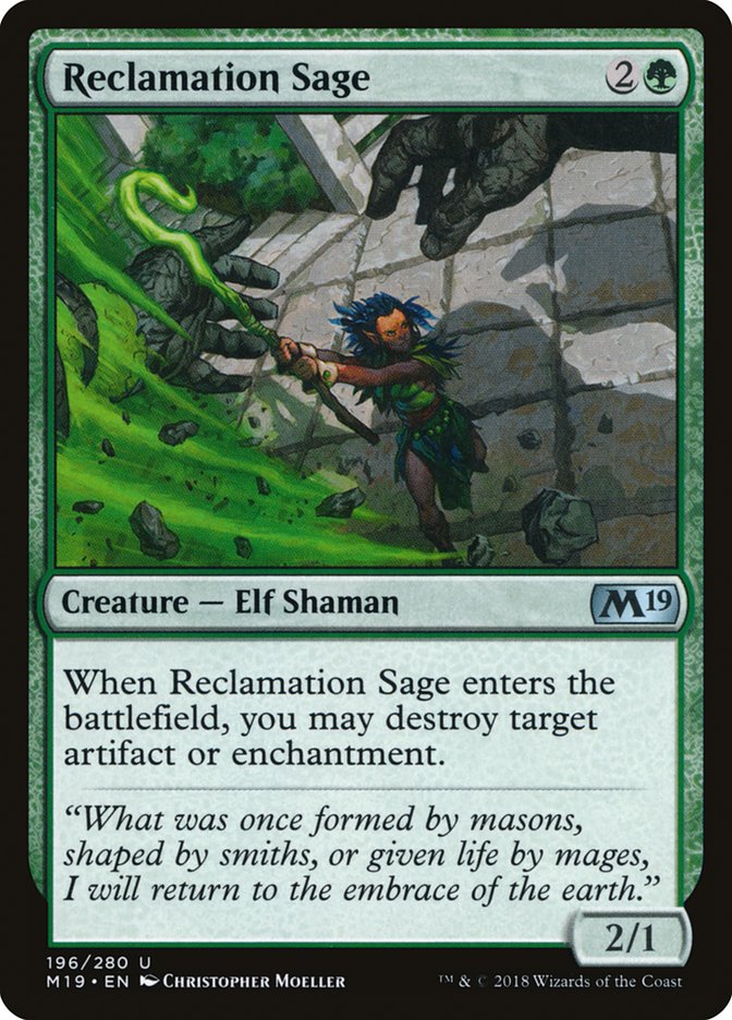 Reclamation Sage [Core Set 2019] | I Want That Stuff Brandon