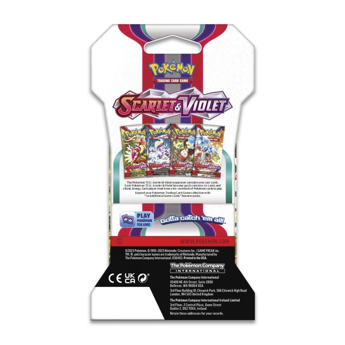 Scarlet & Violet - Sleeved Booster Pack | I Want That Stuff Brandon