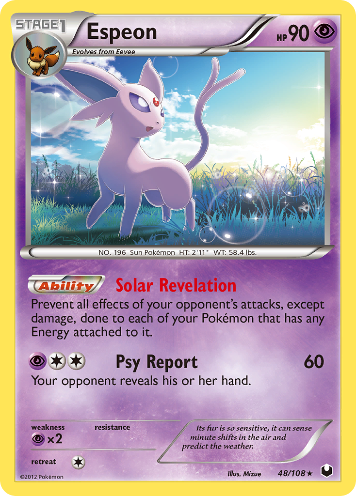 Espeon (48/108) [Black & White: Dark Explorers] | I Want That Stuff Brandon