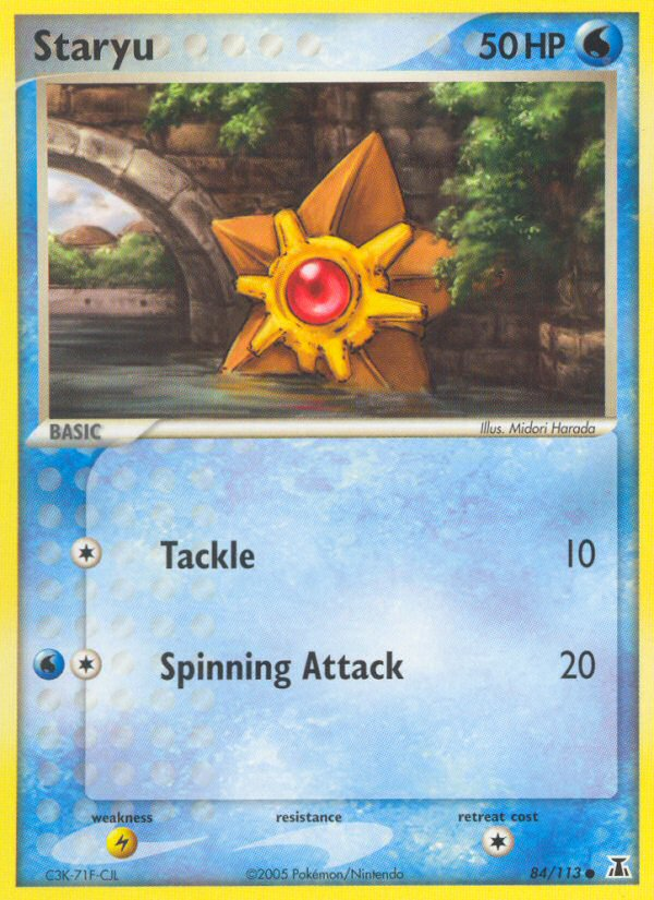 Staryu (84/113) [EX: Delta Species] | I Want That Stuff Brandon