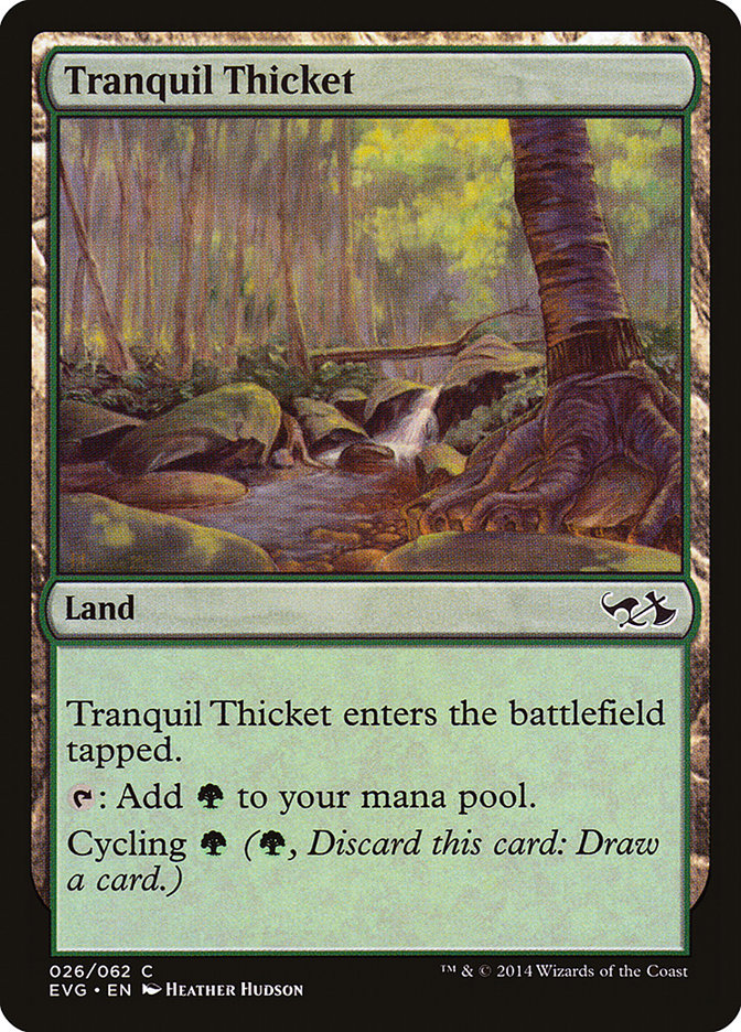 Tranquil Thicket (Elves vs. Goblins) [Duel Decks Anthology] | I Want That Stuff Brandon