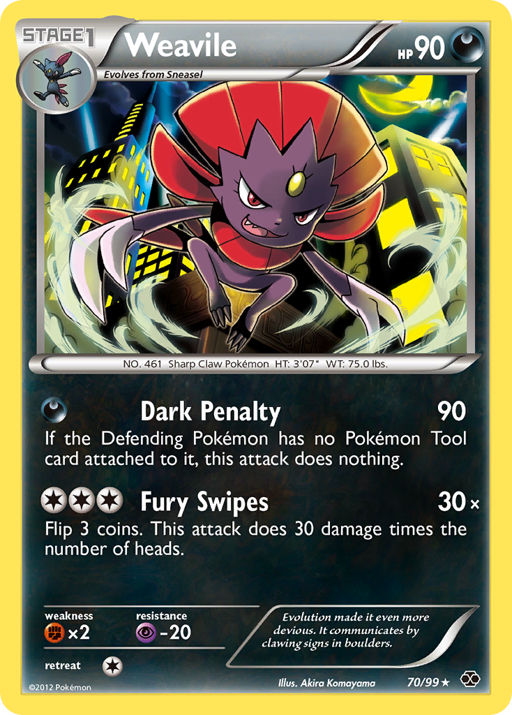 Weavile (70/99) [Black & White: Next Destinies] | I Want That Stuff Brandon